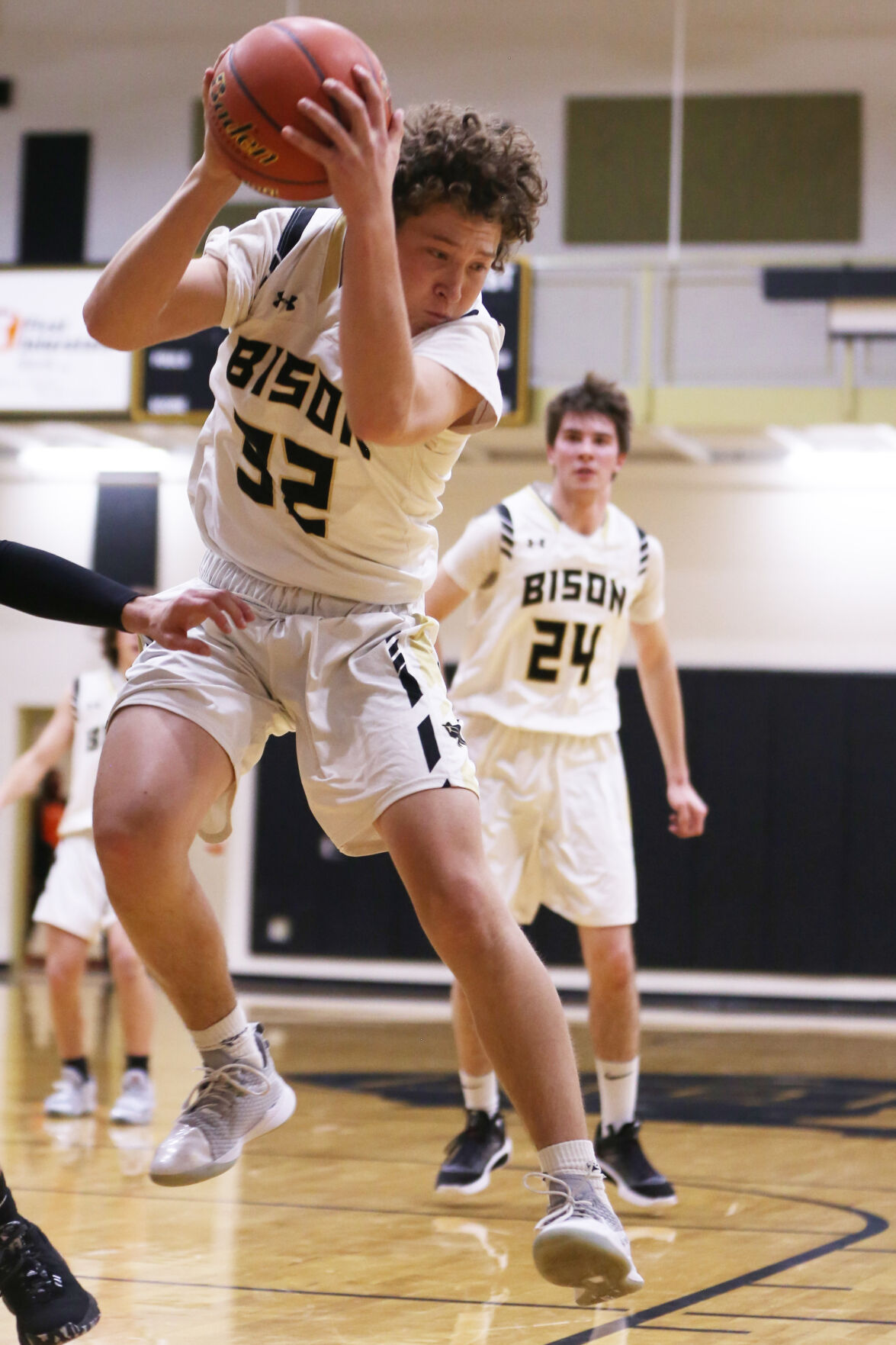 Calvin Rule looks for the ground